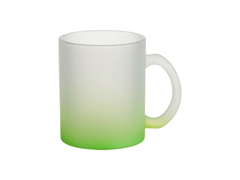 11oz Frosted Mug Gradient Green