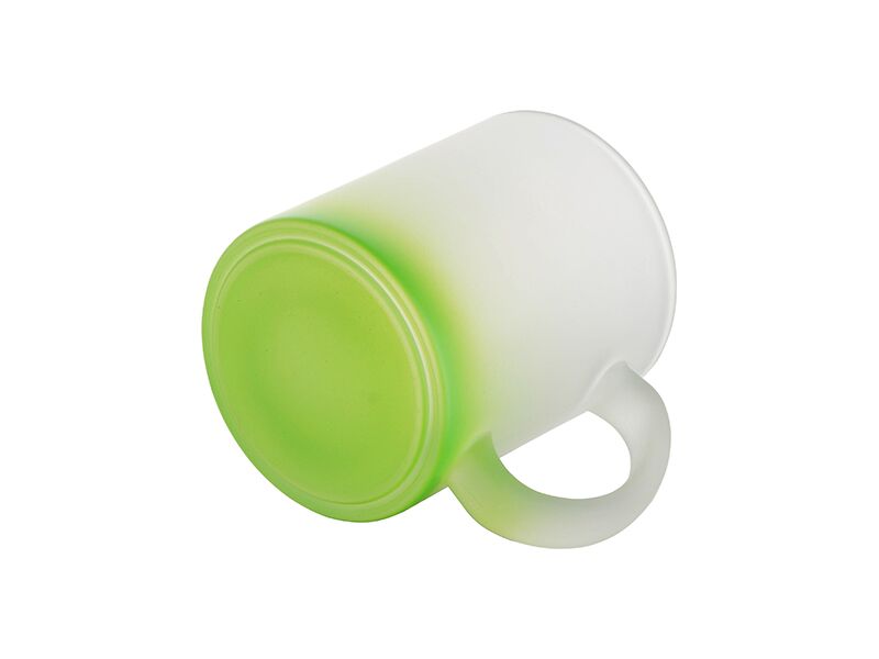 11oz Frosted Mug Gradient Green - Image 2