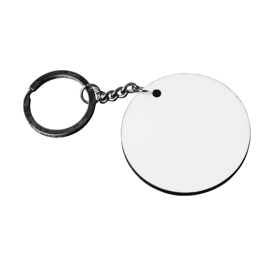 Sublimation Circle Mdf Keychain